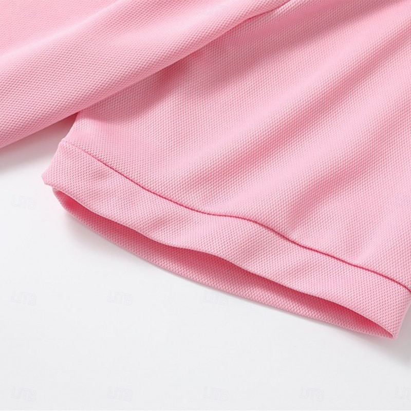 Men's Quarter Zip Polo Golf Shirt Daily Holiday Lapel Quarter Zip Short Sleeve Fashion Basic Plain Spring & Summer Regular Fit Black White Pink Wine Navy Blue Royal Blue Quarter Zip Polo3