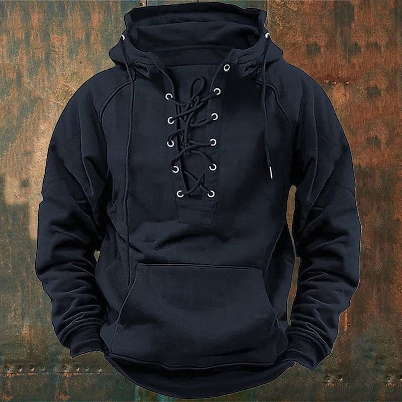 Men's Hoodie Drawstring Hoodies Black Pink Army Green Blue Khaki Hooded Plain Front Pocket Sports Outdoor Daily Holiday Streetwear Basic Casual Fall Winter Clothing Apparel Hoodies Sweatshirts3