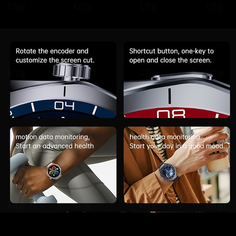 C15Pro Smart Watch 1.52 Inch HD AMOLED Screen NFC Tracker Bluetooth Call Health Monitoring Watch2