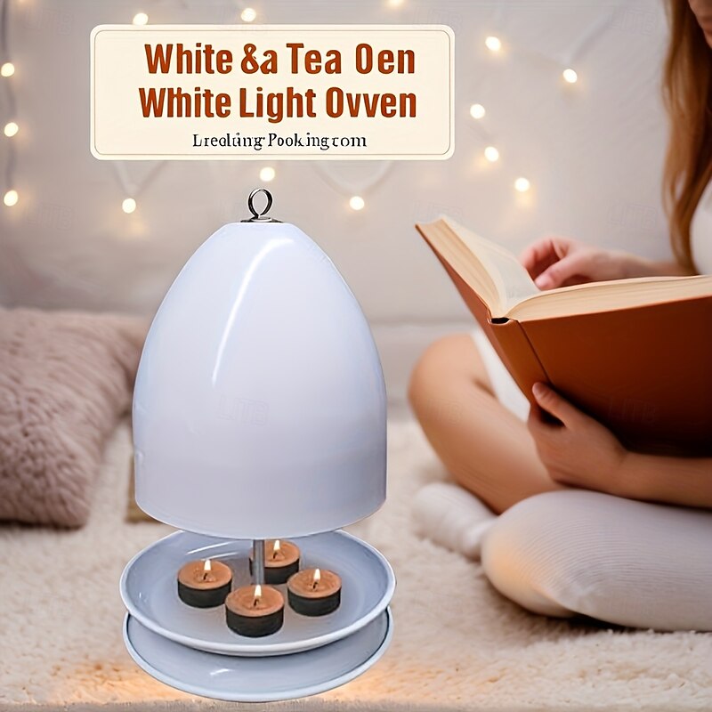 4-6 Warm Candles Multifunctional Outdoor Tea Wax Heater with Hand Warmer and Candle Holder2