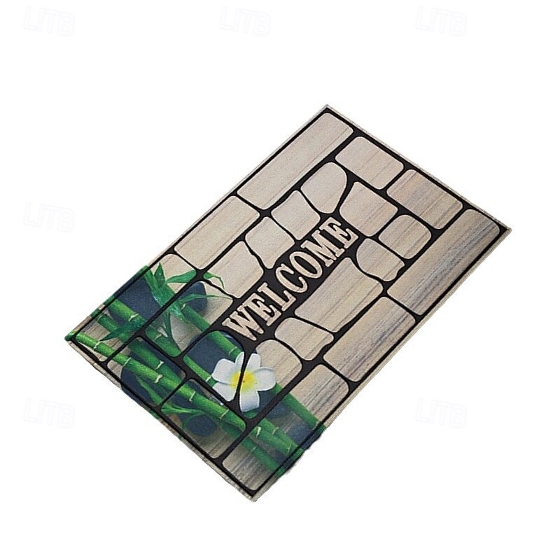 Wooden Pattern Doormat Kitchen Mat Floor Mat Non-Slip Area Rug Oil Proof Rug Indoor Outdoor Mat Bedroom Decor Bathroom Mat Entrance Rug2