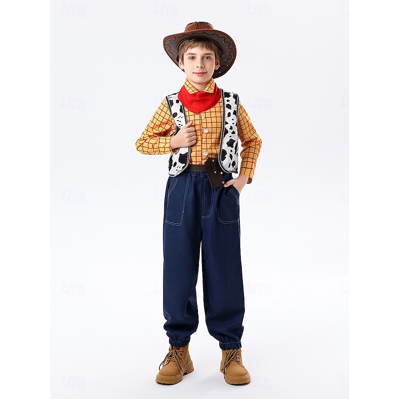 Toy Story Woody Cosplay Costume Halloween Props Masquerade Anime Halloween Movie Cosplay for Boys' Kid's Christmas Halloween New Year Party Casual Daily