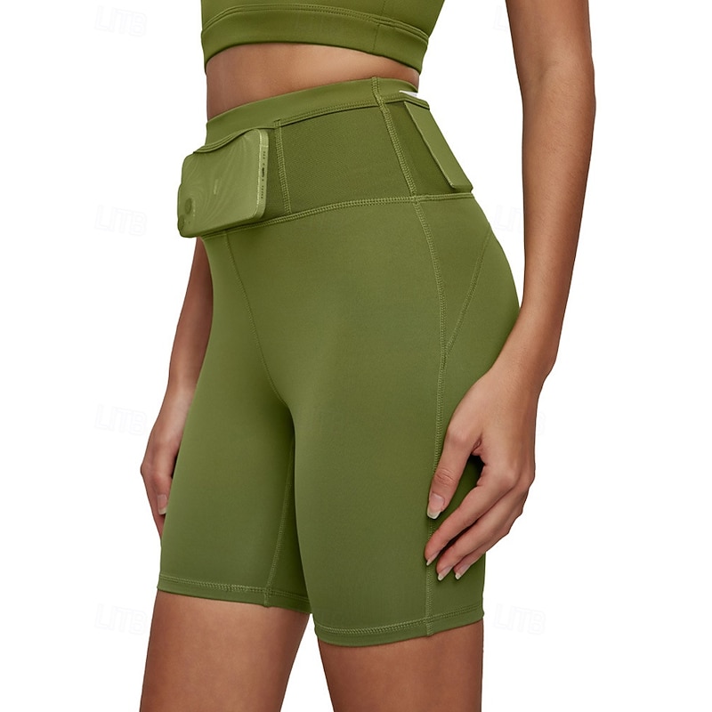 Women's fitness pants Pilates Pants Yoga Pants with Pockets Lightweight High Waist Gym Pilates Zumba Bottoms Solid Color Black Blue Orange Sports Activewear - Main Image