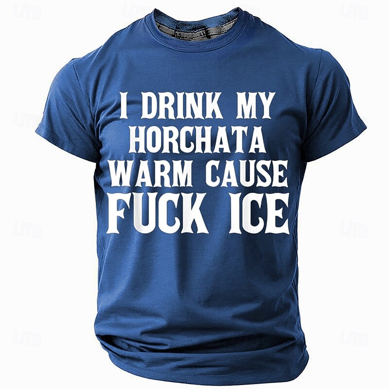 Men's Funny Slang Rude T Shirt Short Sleeve T shirt 3D Print Crew Neck Shirt Fashion Daily Street Casual Daily Black Red Blue Summer Spring All Seasons Clothing Apparel S M L XL XXL XXXL3