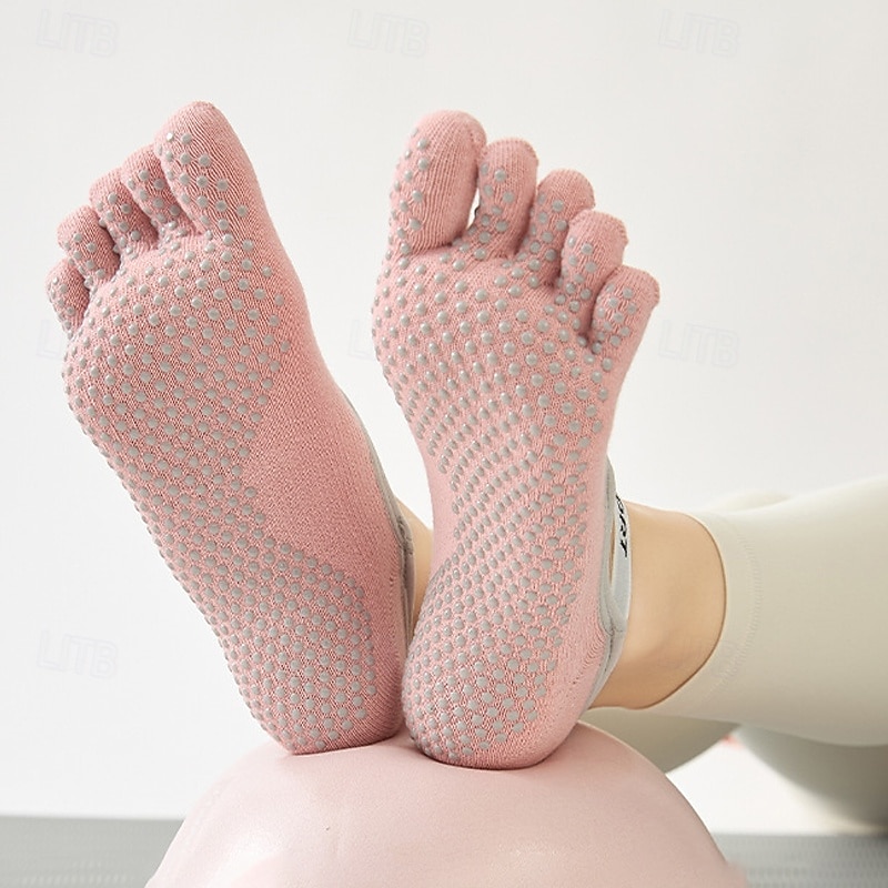 Women Five Toes anti-friction Sweat-absorbent Non-Slip Floor Socks For Pilates Dance2