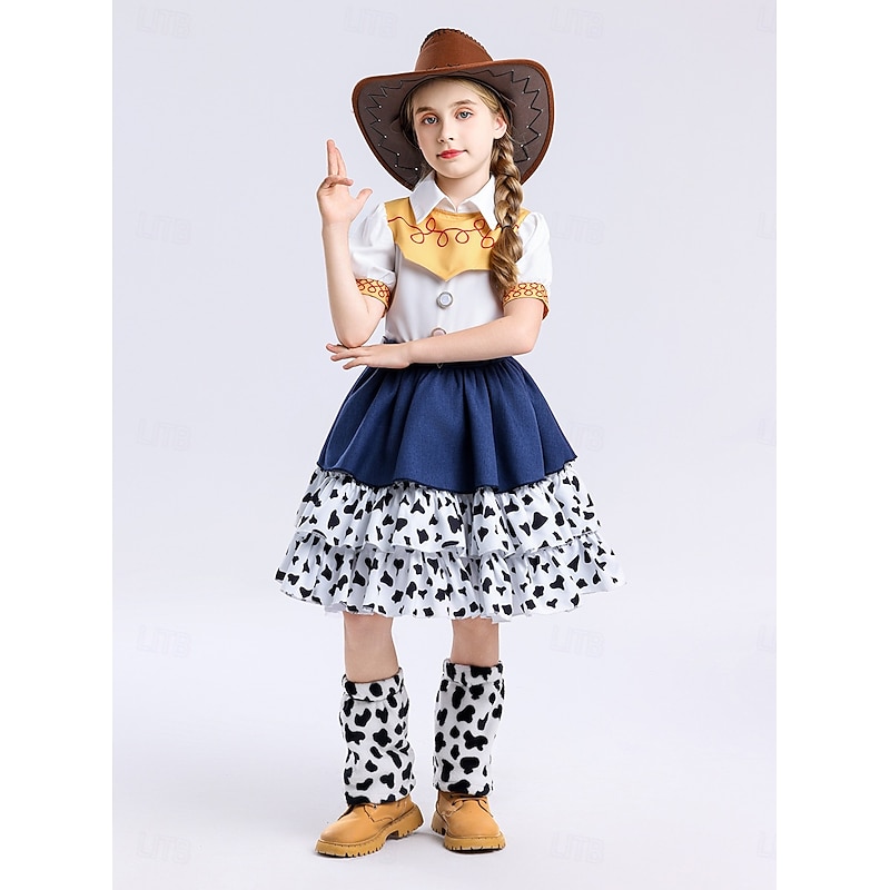 Toy Story Jessie Cosplay Costume Halloween Props Masquerade Anime Halloween Movie Cosplay for Girls' Kid's Christmas Halloween New Year Party Casual Daily3