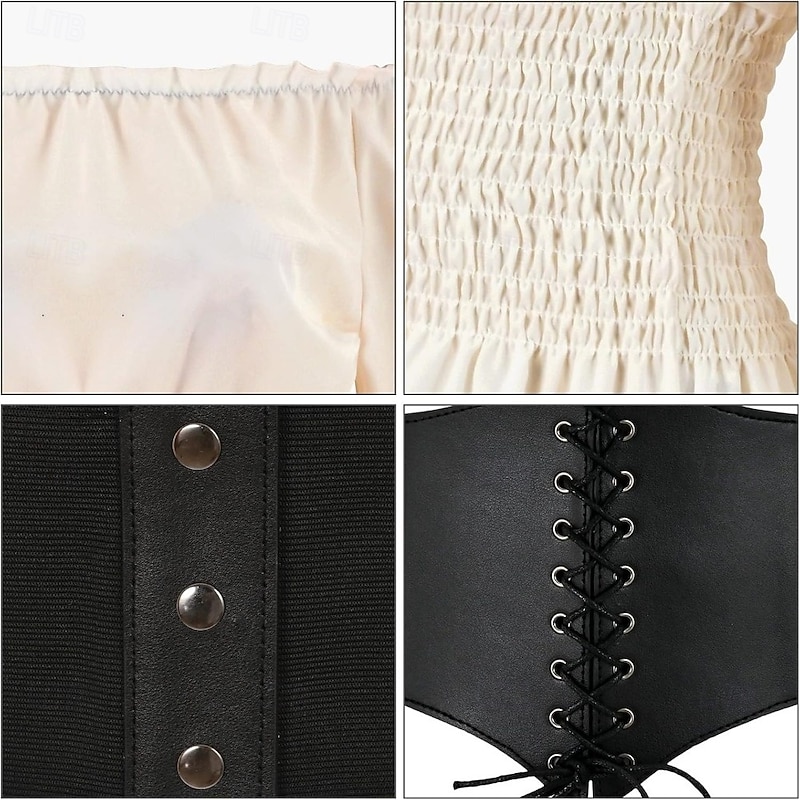 Outfits Medieval Renaissance Blouse / Shirt Cosplay Costume Waist Belt Fancy Dress Women's Festival Adults' All Seasons4