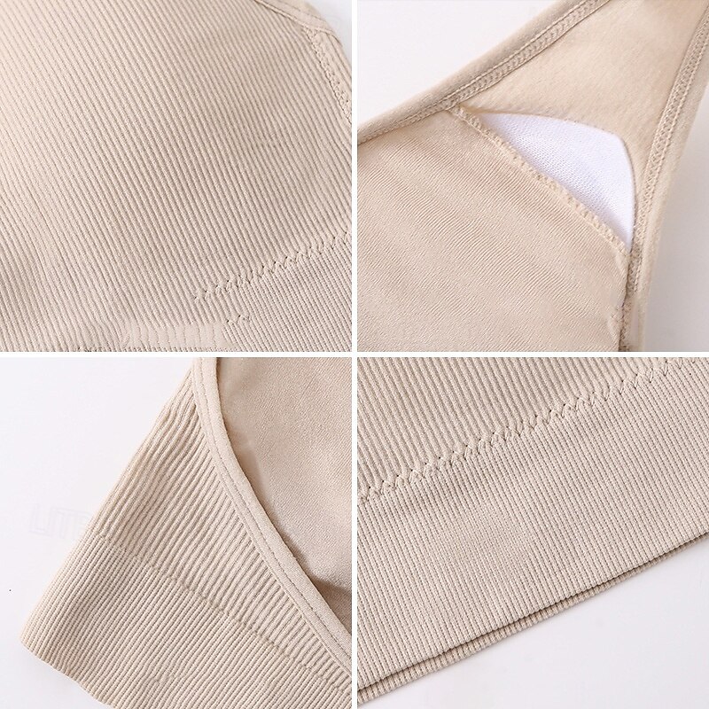 Women's Yoga Bra Sports Bra Pilates Bra Bra Top Push Up Seamless Anti-vibration Wireless Solid / Plain Color Sport Activewear Silver Lake blue Gym Zumba Running3