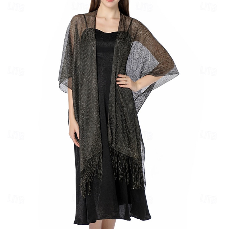 Women's Wrap Elegant Sun Protection Short Sleeve Imitation Silk Wedding Wraps With Pure Color For Wedding Summer4