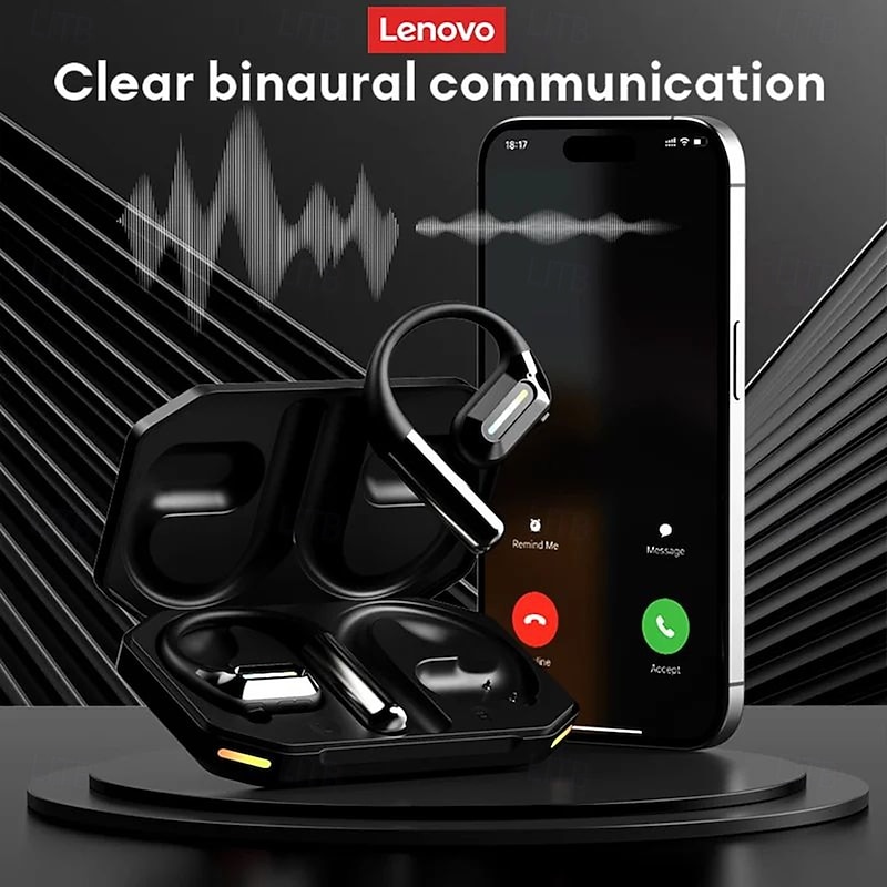 Original Lenovo LP73 TWS Bluetooth V5.4 Earphones Punchy Bass Surround Sound Headphones IPX7 Waterproof Sport Ear-hook Earbuds4