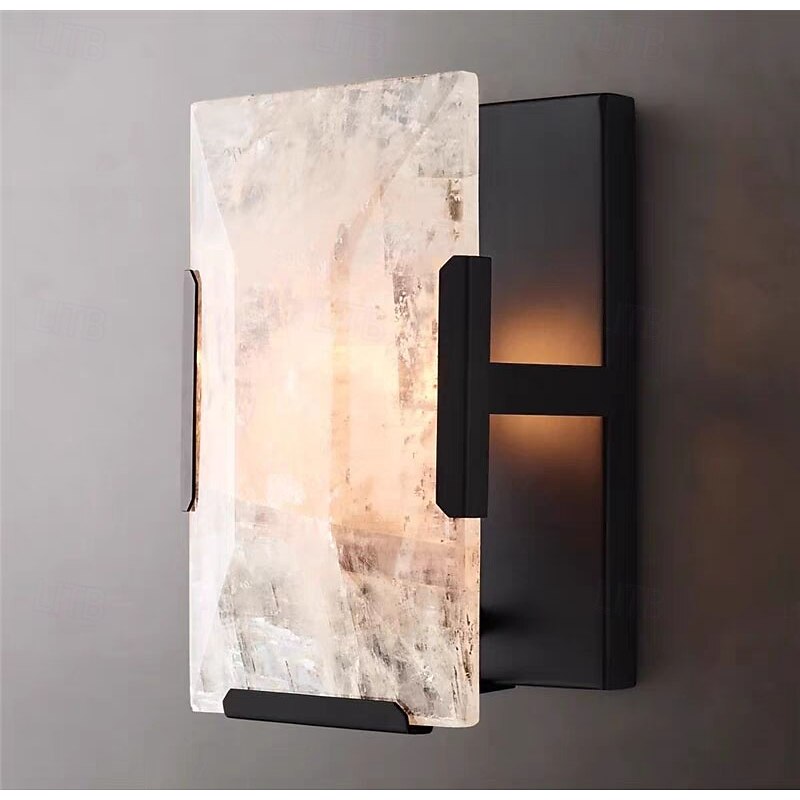 LED Wall Light Marble Copper, Contemporary Wall Mount Indoor LED Wall Sconce, wall lamps Fixture for Bedroom Living Room4
