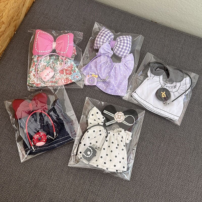 Clothes for 17cm Doll Skirt Set for Dolls Skirt Outfit Premium Fashion Cute Dress for 17cm Dolls Accessories (NO Doll)3