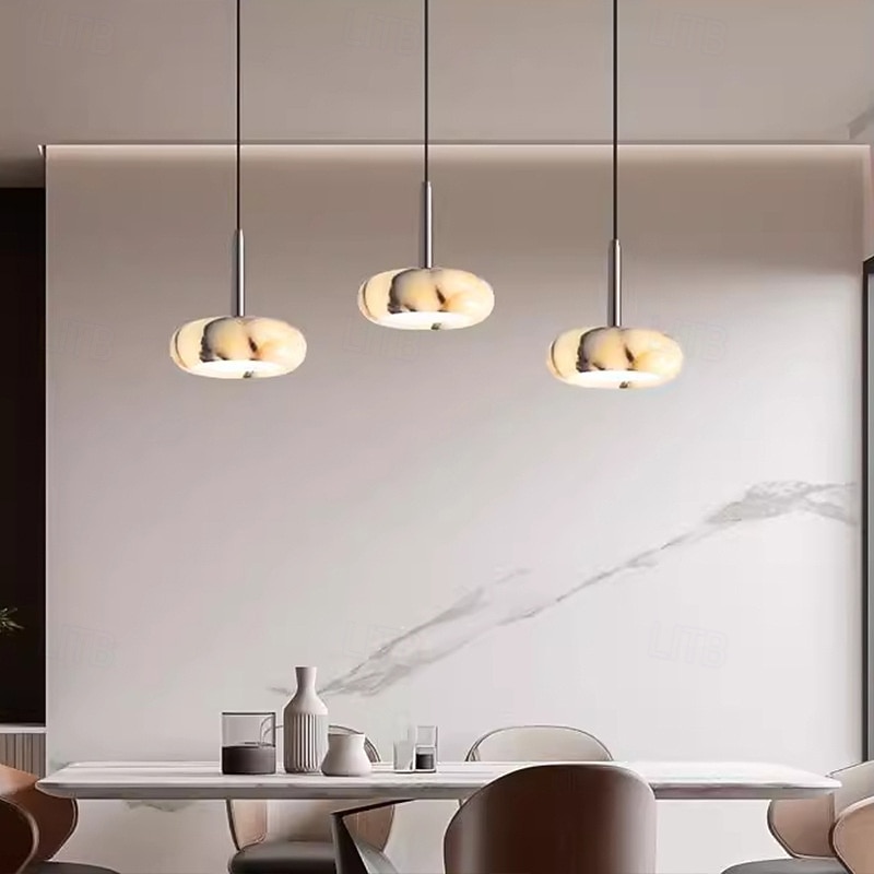 High - End Translucent Marble Pendant Lamp, Ideal for Bedroom, Living Room & Dining3