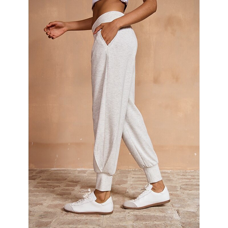 Women's Golf Pants Ivory UV Sun Protection Pants / Trousers Ladies Golf Attire Clothes Outfits Wear Apparel