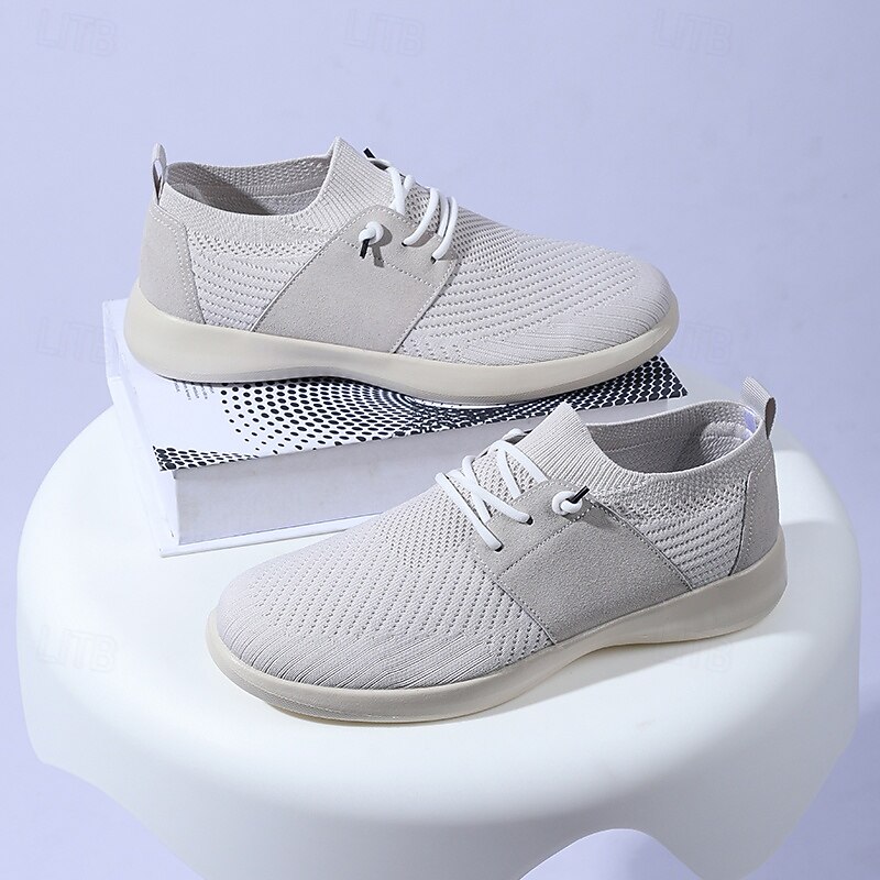 Men's Breathable Knit Sneakers – Soft and Flexible Walking Shoes for Comfort and Style in Daily Activities2