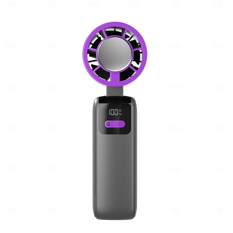 1 Pc handheld cooling fan with 100 levels of cooling and folding, portable turbo mini semiconductor ice pack fan4