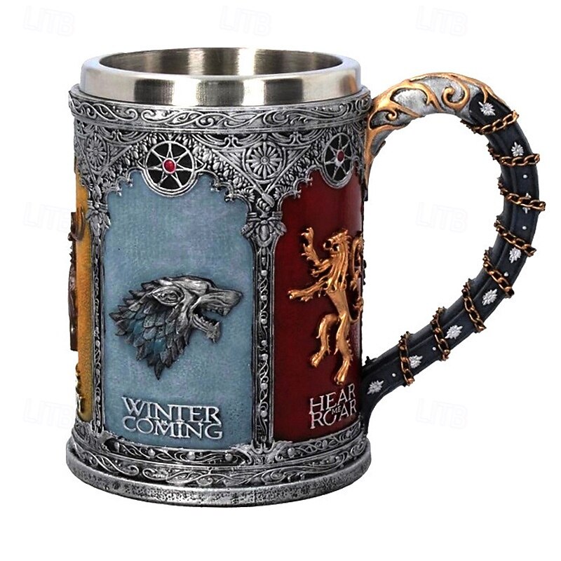 Fantasy Medieval Wine Goblet, Stainless Steel Cup with Silver Filigree Design, Movie-Inspired Royal Chalice, Creative Gothic Barware4