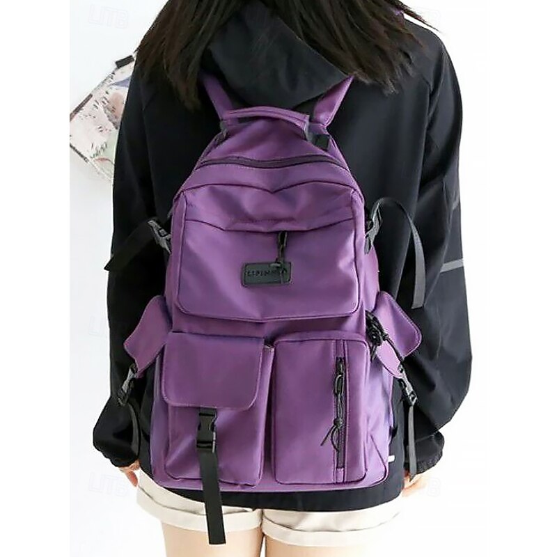 Unisex large capacity backpack, Waterproof, Fashionable design, Multiple colors, Multiple pockets, Suitable for school, Travel and daily use3