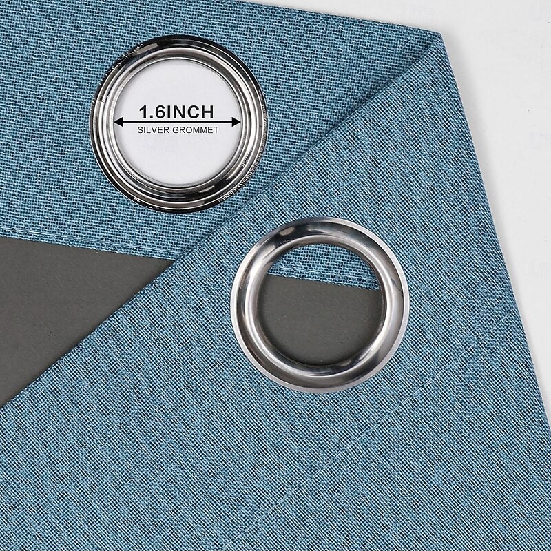 1 Piece Waterproof Perforated Mildew Proof Velvet Blackout Curtains, Heat and Sound Insulation Blackout Curtains For Bedroom Decoration3