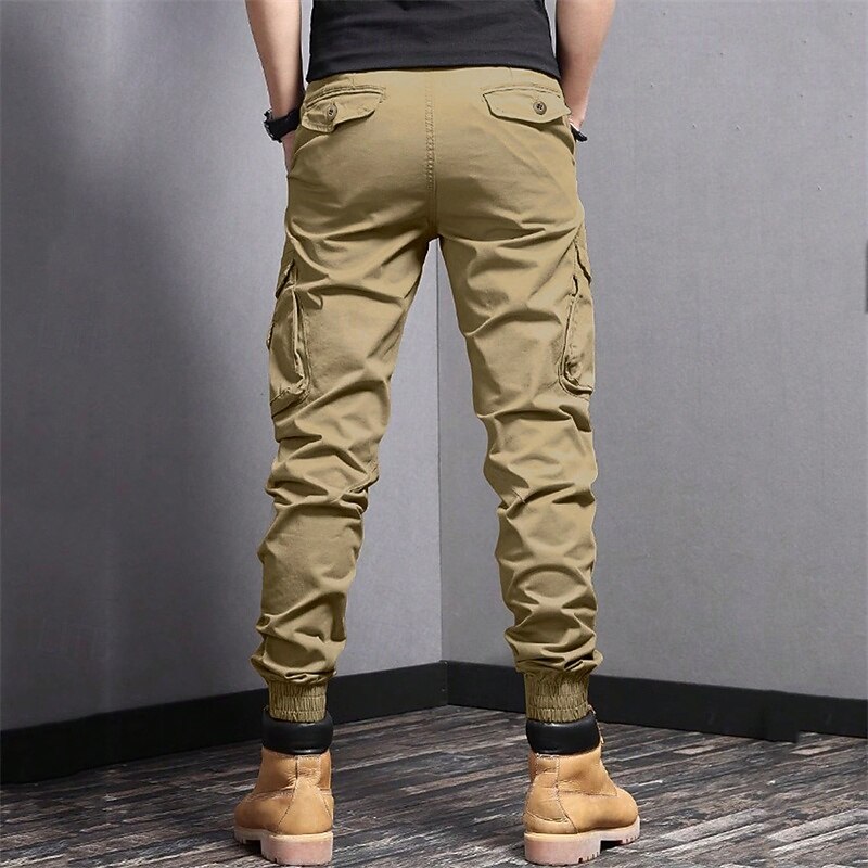 Men's Cargo Pants Hiking Pants Trousers Hiking Trousers Outdoor Regular Fit Waterproof Windproof Quick Dry Lightweight Pants / Trousers Pocket Black Army Green Camping / Hiking Golf Running S M L XL4