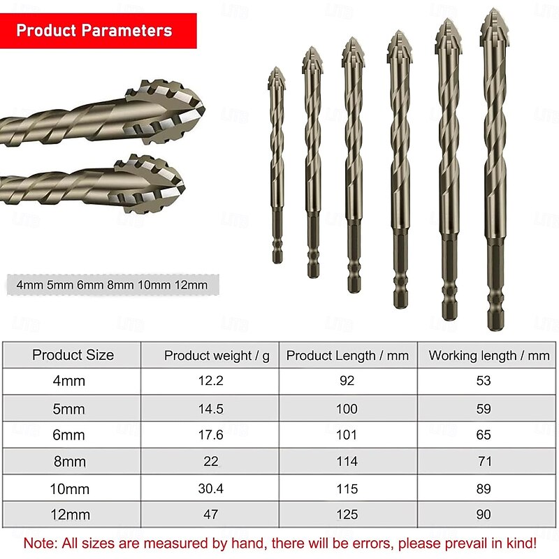 Four Blade Serrated Eccentric Drill,New Four-Flute Sawtooth Eccentric Drill Bit Set,Quickpierce High-Performance Titanium-Coated Drill and Tap Set for Concrete Metal Brick Wood2