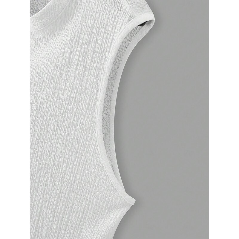 Men's T Shirt Short Sleeve V Neck Summer Plain Textured Fashion Classic Casual Plain Street Casual Sports White Red Navy Blue Top Tee for Men3