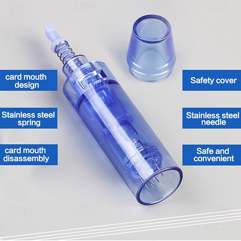 15pcs/box 12/36/42Pin Round Nano Dr Pen A1 Cartridge Microneedling Face Skincare BB glow Makeup4