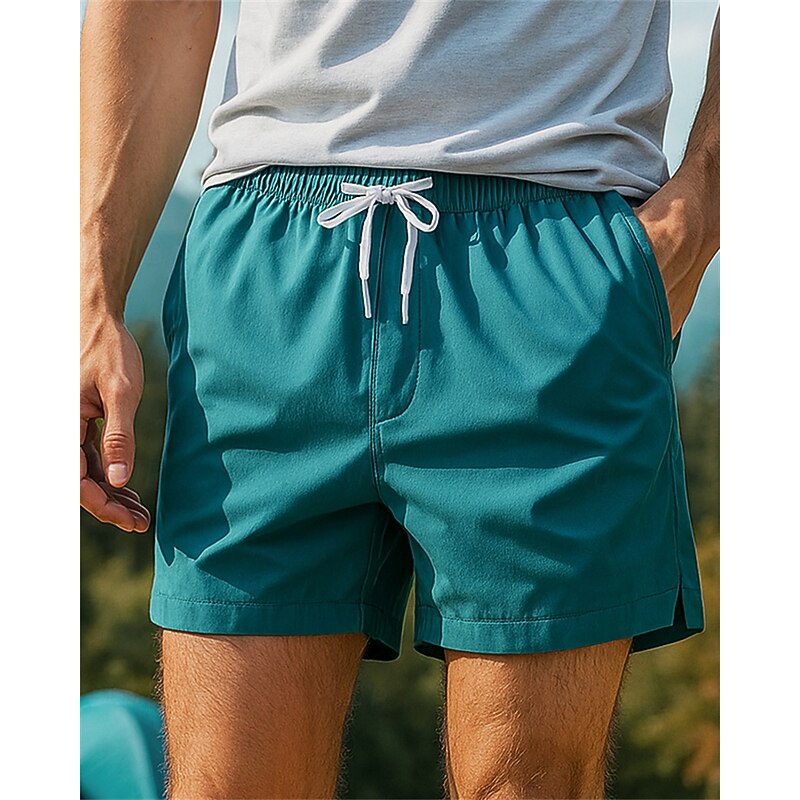 Men's Running Shorts sport shorts Outdoor Regular Fit Waterproof Windproof Quick Dry Lightweight Shorts Elastic Waist White Army Green Fishing Golf Running S M L XL XXL3