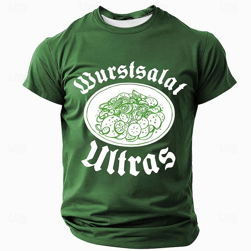 Mens Wurstsalat Ultras Graphic T-Shirt - Funny German Sausage Salad Lover Short Sleeve Tee3