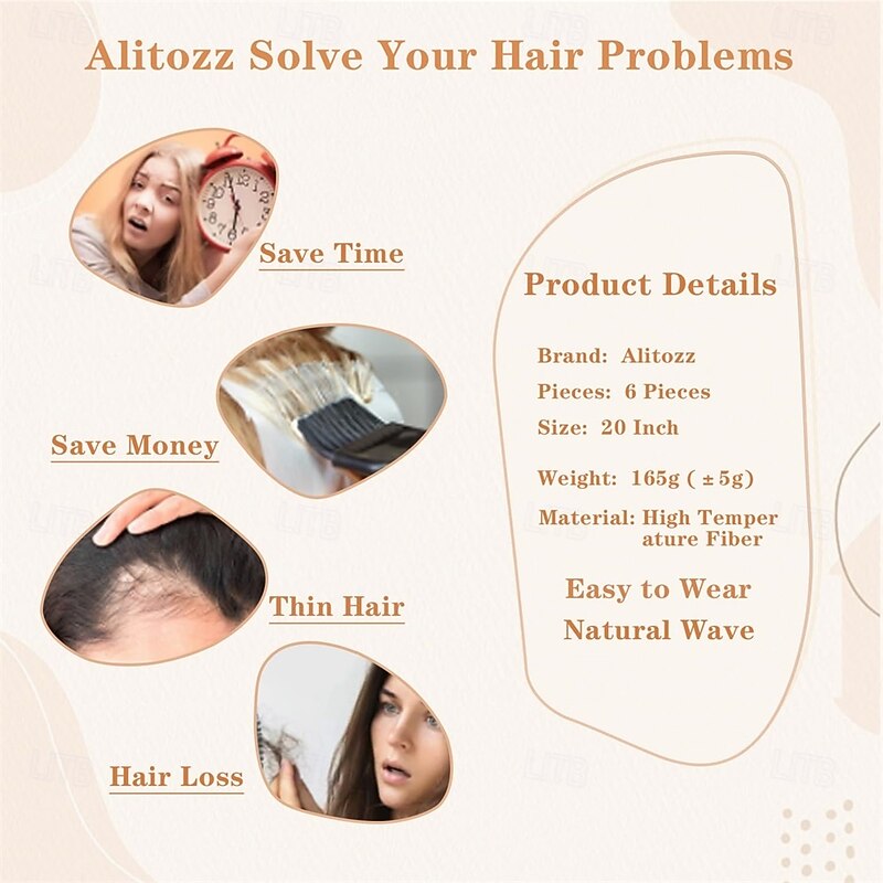 Clip in Hair Extensions 6PCS 20 Inch - Black to Bleach Blonde Ombre Synthetic Hair with Seamless Removable Clips for Women Natural Look for Daily & Party Use2