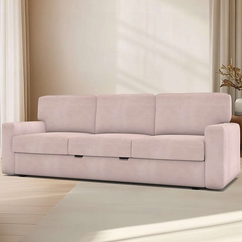 Sofa Cover Suitable For BÅRSLÖV Sofa Solid Color Quilted Velvet Slipcovers