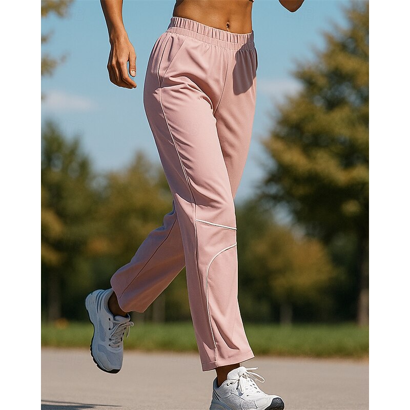 Men's Joggers Sweatpants Running Pants Elastic Waistband Pants / Trousers Sports & Outdoor Casual Fall Lightweight Elastic Tennis Running Jogging Regular Fit Sportswear Activewear Solid Colored Black4