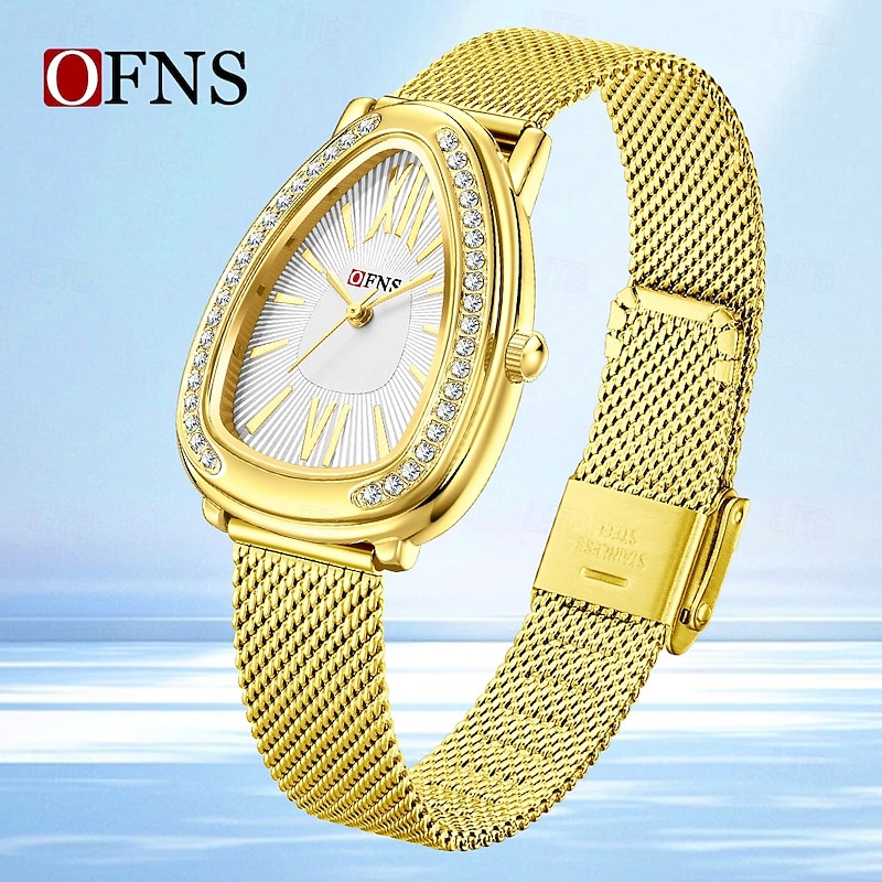 Women Quartz Watch Creative Fashion Casual Wristwatch Waterproof World Time Decoration Mesh Belt Watch3