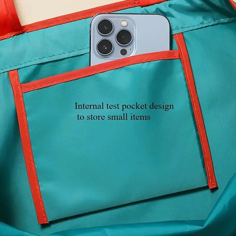 Reusable Foldable Backpack Tote Bag for Women, Large Capacity Nylon Shopping Bag, Portable Gift Bag for Teachers, Valentine's Day, Thanksgiving4