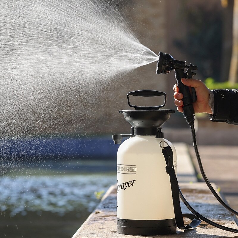 Portable Camping Shower, 10 Spray Modes, Insulated Pressure Sprayer, Warm Water Outdoor Shower for Hiking, Beach, Pet Washing