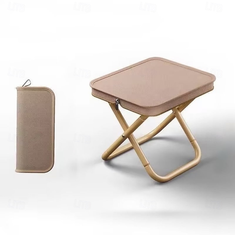 Portable Stool for Mountaineering and Hiking, Foldable Stool with Carrying Bag, Lightweight Camping Chair for Fishing, Travel, Subway, Train, Outdoor Queue