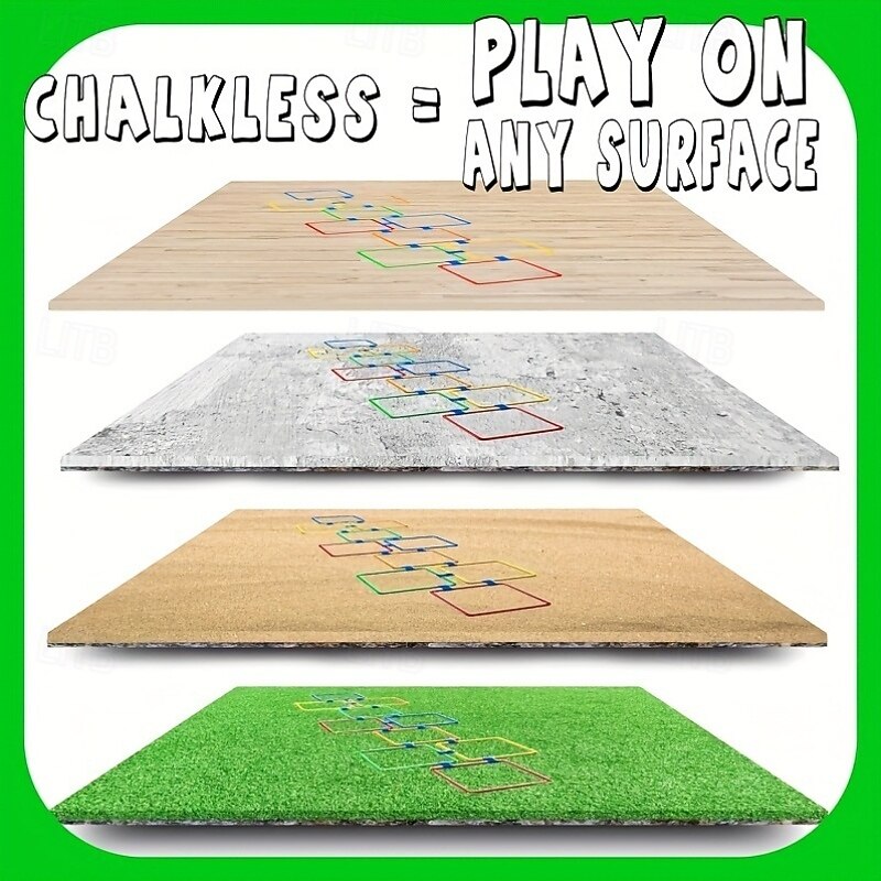 10pcs Jump Rope Block-Durable Plastic Suitable for Outdoor Fun and Agility Training in Backyard Garden and Park4