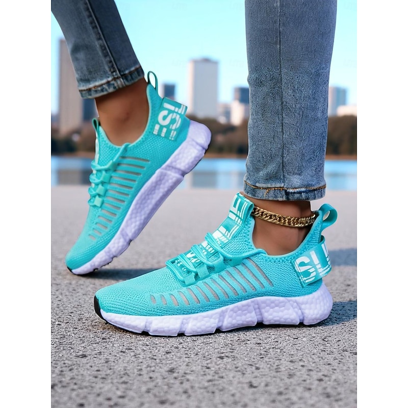 Women's Flyknit Sneakers – Breathable Casual Sports Shoes for Outdoor Activities and Everyday Wear4