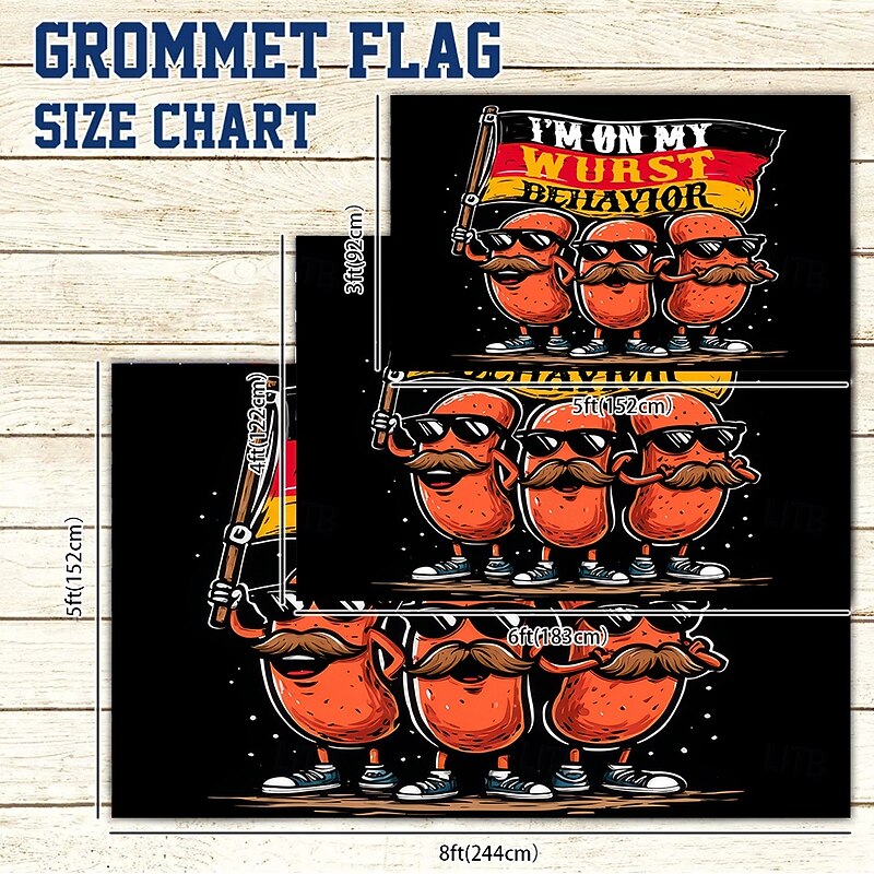 Oktoberfest Single sided Outdoor Indoor with Grommets Flag House Yard Garden Decorations Holiday Banner Sign3