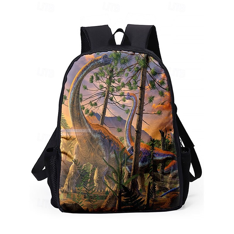 3-Piece Dinosaur Backpack Set for Kids – T-Rex Print School Bag with Lunch Bag & Pencil Case, Durable Lightweight Bookbag for Boys & Girls, Ideal for School, Travel and Birthday Gifts Vincent Hie2