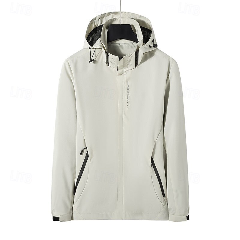 Women's Windbreaker Hiking Jacket rain coat Outdoor Waterproof Windproof Hiking Outfits Hiking Clothes Spring Autumn / Fall Top Camping / Hiking / Caving Running White Pink Red3