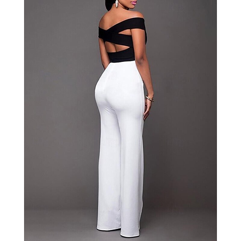 Women's Wide Leg Slacks Streetwear Casual Full Length Natural Plain Elastic Waist Outdoor Comfortable Vacation Going out claret Black White Blue Fall Regular Fit4