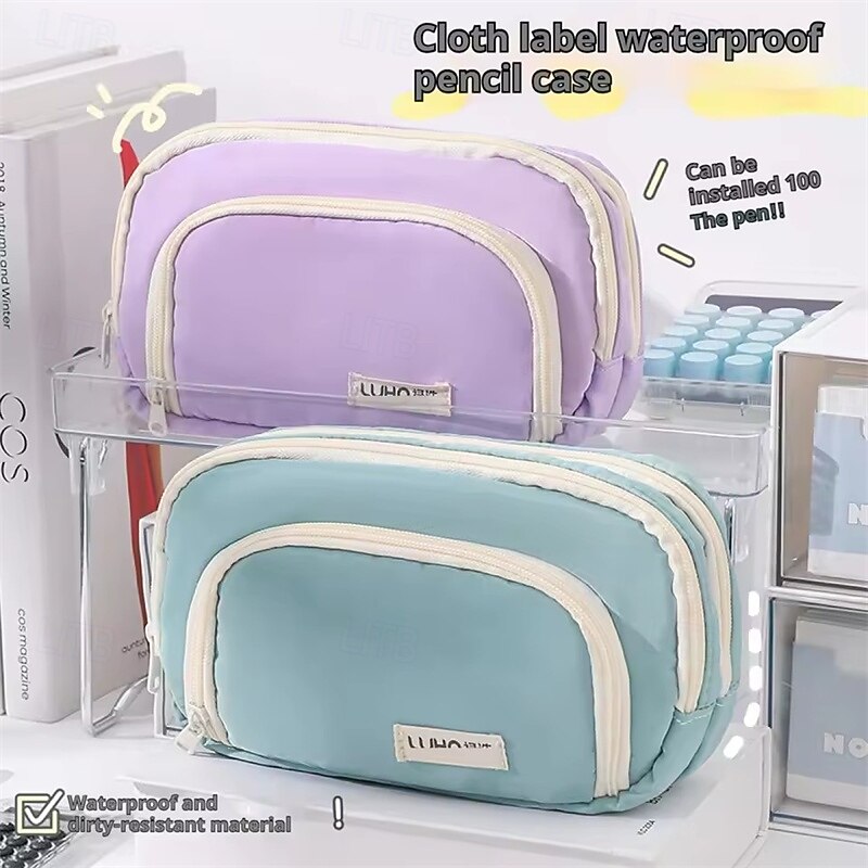 Pencil Case Large Capacity Pencil Pouch Handheld Pen Bag Cosmetic Portable Gift for Office School Teen Girl Boy Men Women Adult2