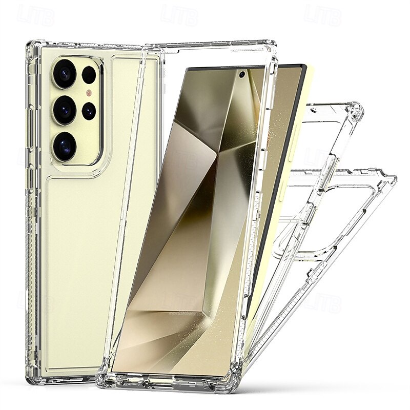 Phone Case For Samsung Galaxy S25 S25 Edge S24 Ultra Plus S24 FE S23 A16 A55 5G A35 5G A25 A15 Back Cover Transparent Shockproof TPU Acrylic PC