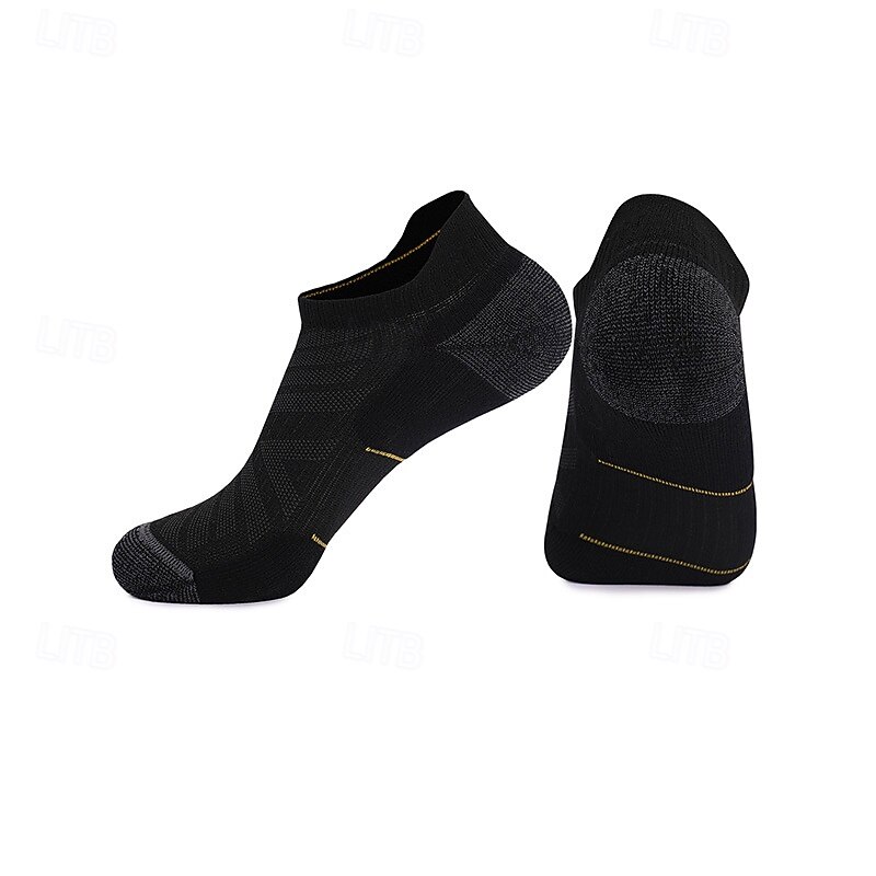 1 Pair Men's Women's merino wool socks Running Socks Sports Socks Thermal Warm Breathable Anti Blister Thick Outdoor ankle Patchwork Merino Wool Navy Black White for Ski / Snowboard Running Camping2