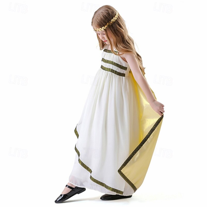 Cleopatra Halloween Masquerade Halloween Kid's Girls' Halloween Carnival Children's Day Carnival Halloween Easy Halloween Costumes Dress Up4