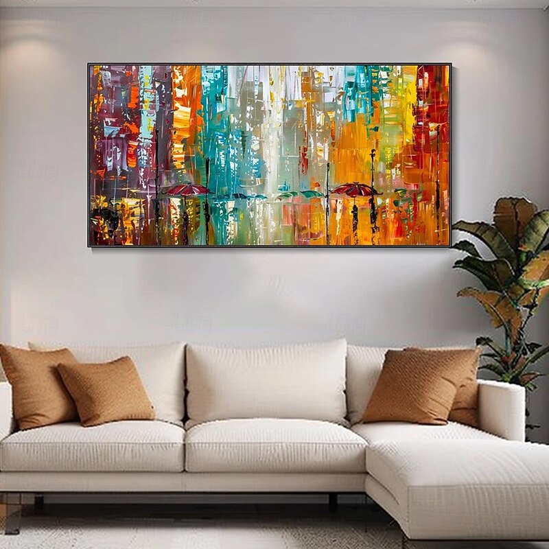 Mintura Handmade Abstract Landscape Oil Paintings On Canvas Wall Art Decoration Modern Picture For Home Decor Rolled Frameless Unstretched Painting3