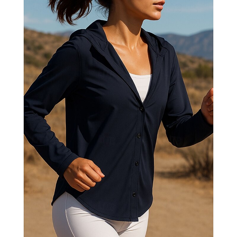 Women's Running Top Running Shirt Zipper Long Sleeve Top Athleisure Solid Colored Quick Dry Lightweight Breathable Tennis Golf Running Sportswear Activewear Black Cream Pink3