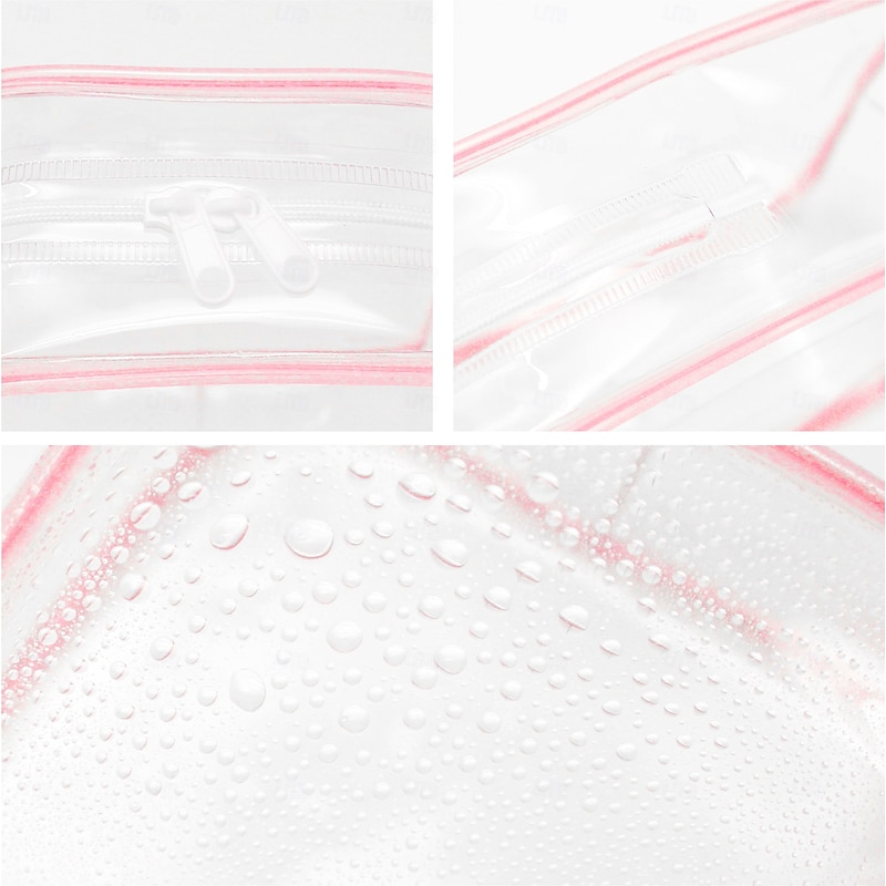 Clear Bag Keychain For 17/15cm Plush Doll(NO DOLL)Hanging Display CaseProtective CasePlastic PVC Storage Box (Clear Bag)2