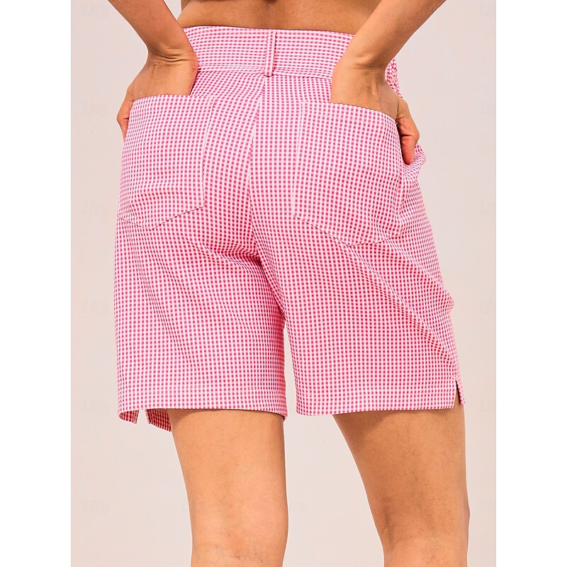 Women's Golf Shorts Yan pink Shorts Ladies Golf Attire Clothes Outfits Wear Apparel3
